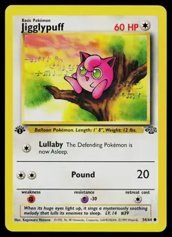 Pokemon Card - Jigglypuff Jungle 54/64 Common 1st Edition - Image 1