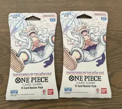 One Piece TCG Awakening Of The New Era OP-5 Card Booster Pack Lot of 2 - Image 1