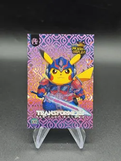 Transformers Pikachu Cosplay Set 2025 Pokemon Chase Card E22 - Image 1