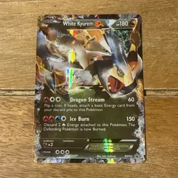 Pokemon Card White Kyurem EX BW63 2012 Black & White Black Star Promo - Image 1