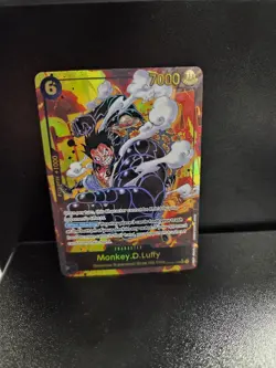 One Piece TCG Royal Blood Monkey D Luffy Secret Rare Parallel Card OP10-118 - Image 1