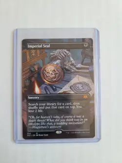 MTG Imperial Seal Borderless Double Masters 2022 Pack Fresh NM+ Magic Card #354 - Image 2
