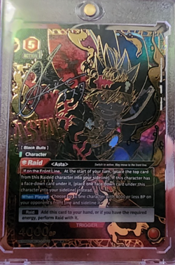 Union Arena Card Black Clover Asta SR Super Parallel Japanese DHL - Image 1