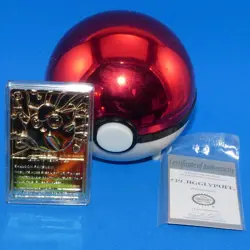 Pokemon 1999 23k Gold Plated Trading Card Burger King Promo + COA JIGGLYPUFF #39 - Image 2