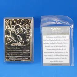 Pokemon 1999 23k Gold Plated Trading Card Burger King Promo + COA JIGGLYPUFF #39 - Image 4