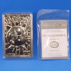 Pokemon 1999 23k Gold Plated Trading Card Burger King Promo + COA JIGGLYPUFF #39 - Image 5