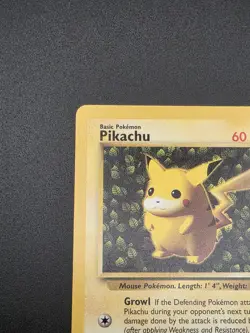 1999 WOTC Pokemon Pikachu Black Star Promo Card #1 Ivy Pikachu Non Holo - Image 4