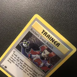 Rocket's Sneak Attack 72/82 Team Rocket Rare NonHolo Pokemon Card 1st Edition NM - Image 5