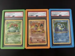 Pokemon 1999 Base Set Shadowless Holo Venusaur Charizard Blastoise 3 Cards - Image 1