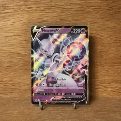 Pokemon Mewtwo V Holo Ultra Rare TCG Card Pokemon Go 030/078 - Image 1