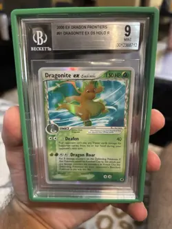 BGS 9 2006 Pokemon EX Dragon Frontiers #91 DRAGONITE Holo Rare TCG Mint Card - Image 1