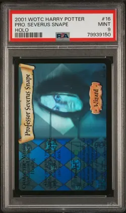 PSA 9 Professor Severus Snape Holo - 16/116 WOTC - 2001 Harry Potter Card - Image 1