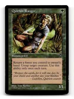 Quirion Ranger Visions LP Creature Elf Untap Land Commander EDH MTG - Image 1