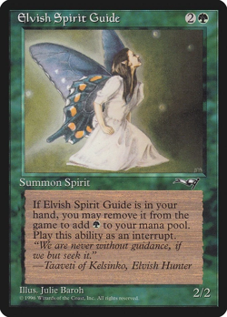 Elvish Spirit Guide Alliances MP MTG Green Creature Combo EDH - Image 1