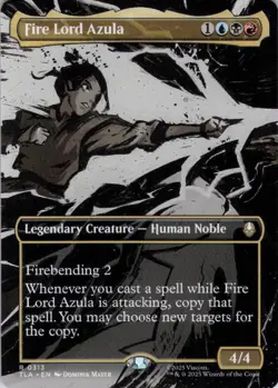 MTG Fire Lord Azula (Borderless) (313) | NM | Avatar: The Last Airbender {TLA} - Image 1