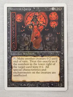 NM Sorceress Queen Revised Mtg Magic the Gathering - Image 1