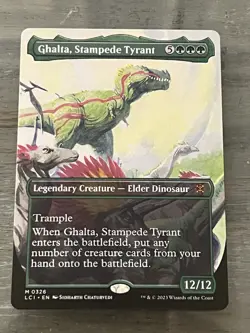 Ghalta, Stampede Tyrant (Borderless) - The Lost Caverns of Ixalan LCI EN M 0326 - Image 1