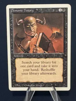 MTG - Magic The Gathering - Demonic Tutor - Revised - NP/NM! - Image 1