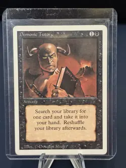 MTG - Magic The Gathering - Demonic Tutor - Revised - NP/NM! - Image 3