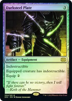 Darksteel Plate Foil Double Masters 2022 NM MTG - Image 1