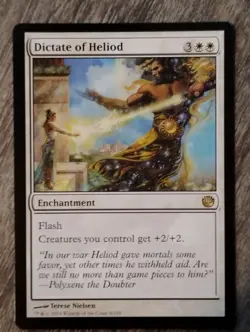 mtg JOURNEY INTO NYX rare DICTATE OF HELIOD unplayed NM - Image 1