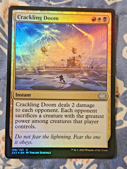 Crackling Doom FOIL Khans of Tarkir MTG Magic - Image 1