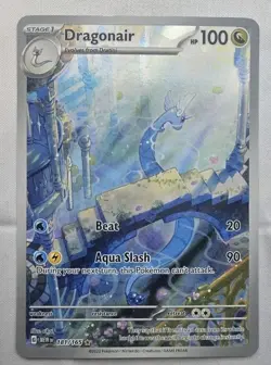 Dragonair 181/165 Scarlet & Violet 151 Full Art Ultra Rare Holo Pokemon Card LP+ - Image 1