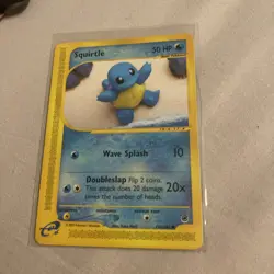 Pokemon Squirtle Expedition Base Set 2002 131/165 Card NM - Image 1