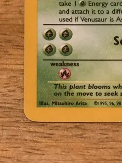 Pokemon Cards: Base Set Rare Holo: Venusaur 15/102 TCG 1999 WOTC Vintage - Image 5