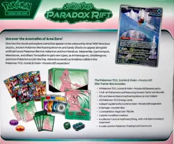 Pokemon TCG Scarlet & Violet Paradox Rift Elite Trainer Box - Iron Valiant - Image 3
