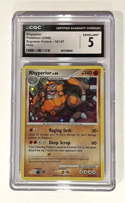 2009 POKEMON SUPREME VICTORS RHYPERIOR-HOLO #10 CGC 5 - Image 1