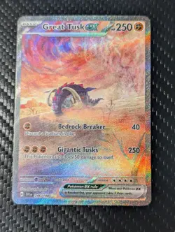 Pokemon TCG Scarlet & Violet Great Tusk EX 246/198 Special Illustration Rare - Image 1