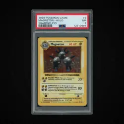 1999 Pokemon Magneton Base Set Holo Shadowless 9/102 PSA 7 Near Mint - Image 1
