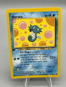Pokemon TCG Horsea Neo Genesis 62/111 1st Edition Common WOTC Vintage NM - Image 1