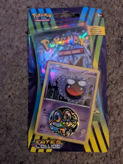 Pokemon TCG XY Fates Collide Blister Booster Pack Gastly Promo New Sealed - Image 1