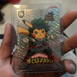 My Hero Academia (Pikachu) #E38 - Silver Holo Box Hit - Pikachu Cosplay Pokemon - Image 1