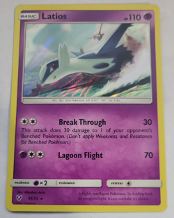 2017 Pokemon Shinning Legends #41 Latios Holo Rare NM to Mint Condition - Image 1