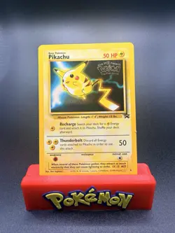 Pikachu #4 - WOTC WB The First Movie Black Star Promo Pokemon TCG LP - Image 1