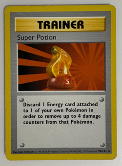 Pokemon TCG Super Potion 90/102 Regular Shadowless Uncommon - please read - Image 1