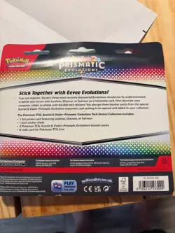 Pokemon TCG Prismatic Evolutions Tech Sticker Collection Set Lot Of 3 Sealed New - Image 2
