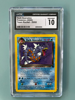 Pokemon 2000 Dark Gyarados Unlimited Team Rocket 25/82 CGC 10 Gem Mint - Image 1