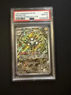 PSA 10 GEM MINT Pokemon Magneton [Pokemon Center Stamp] #159 Surging Sparks - Image 1
