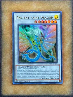 Yugioh Ancient Fairy Dragon RA01-EN030 Ultra Rare 1st Ed NM - Image 1