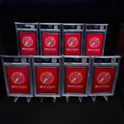 PSA 10 One Piece OP03 Pillars of Strength Complete Leader Parallel Set Japanese - Image 2