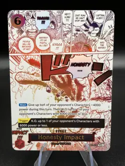 ONE PIECE - HONESTY IMPACT - OP11-018 - ALT ART RARE MANGA EVENT - ENGLISH - Image 1