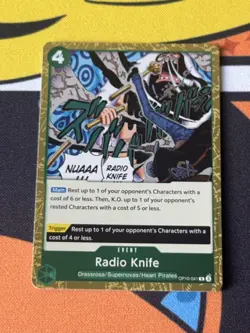 Radio Knife OP10-041 Rare ONE PIECE TCG OP10 Royal Blood ENGLISH NM - Image 1