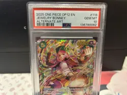 2025 One Piece Jewelry Bonney (118) (Alternate Art) OP12-118 English PSA 10 - Image 3