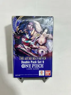 One Piece TCG: Double Pack Set 9 The Azure Sea's Seven - FACTORY SEALED! IN HAND - Image 1