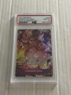 2024 ONE PIECE TWO LEGENDS ALTERNATE ART #069 CHARLOTTE LINLIN PSA 10 - Image 1
