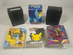 Pokemon TCG 3 Ultra Pro Deck Boxes And 3 Mini Card Binder ALL EMPTY - Image 1